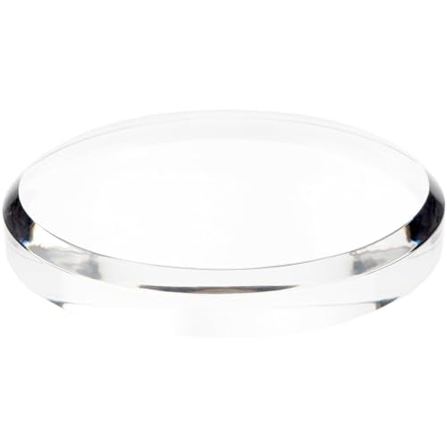 Plymor 7" W x 7" D x 1" H Clear Acrylic Round Display Base - size: 7" x 7" x 1"
