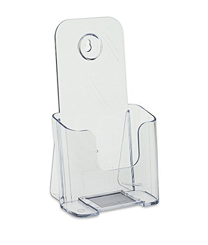 Source One Tri Fold Brochure Holder 4X9 (6 Pack, Clear) - color: Clear, size: 6 Pack