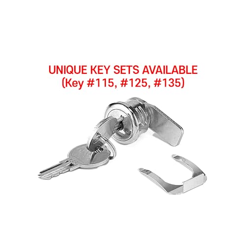 Key #115, #125, #135, Key and Lock Set 2Keys only for HK SYSTEMS BSM 16inch Cash Drawer (P41SBU, ASIN B0F54LYM3N, B0FBBWQ7H8) - size: 2. KEY AND LOCK