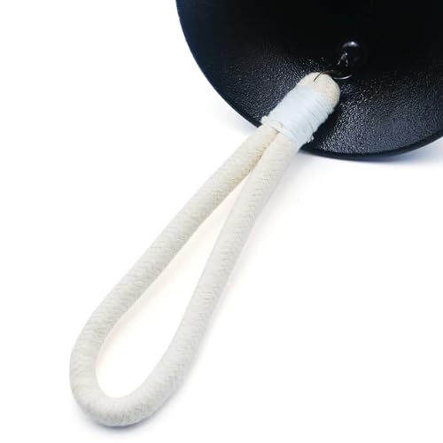 Hanging Bell Dinner Bell Outdoor Bell Bracket Mount Wall Bell Indoor Rope Bell Ship/Boat/Nautical/Door/School/Reception/Home/Church Bell (Pro-Black) - color: Pro-black