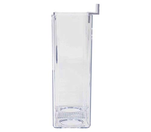 Marketing Holders 4 Pack Slatwall Brochure Holder for 4" Wide Trifold Literature Display Rack Clear Acrylic Promotional Material Caddy for Offices Retail Stores and Libraries No Assembly - size: 4"W Slatwall