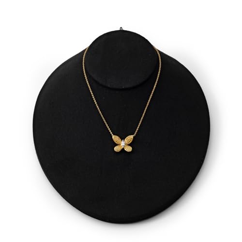 Oirlv Necklace Holder Bust Velvet Jewelry Display Necklace Display for Vendors Display Pendant Display Stand Black - color: Black