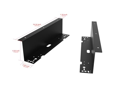HK SYSTEMS Universal Under Counter Mounting Metal Bracket for 13",16",18" Cash Drawer, Black Color - size: 5. UNDER MOUNTING BRACKET