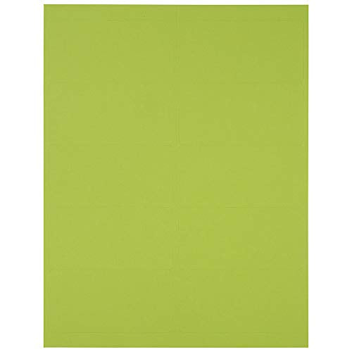 JAM PAPER Shipping Address Labels - Standard Mailing - 2 x 4 - Ultra Lime Green - 120/Pack - color: Lime Green, size: 2" x 4" Labels