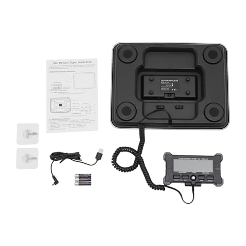 Digital Shipping Postal Scale, 440LBS Weight Commercial Stainless Steel Digital Mail Parcel Scale Multiple Shipping Scale with LCD Display& Extended Cord for Business, Warehouse, Home