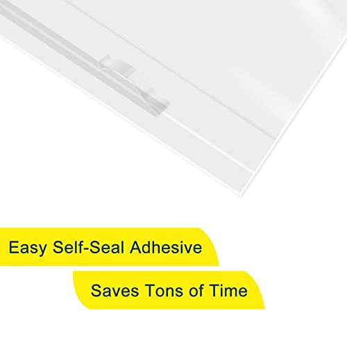 iMailer - 200 Count - 18" x 24" Clear Plastic Poly Bags with Suffocation Warning Self Seal 1.6 Mil for Clothing, T-Shirts, Pants-Resealable Adhesive,Not Strong - size: 18" x 24", style: Resealable Glue