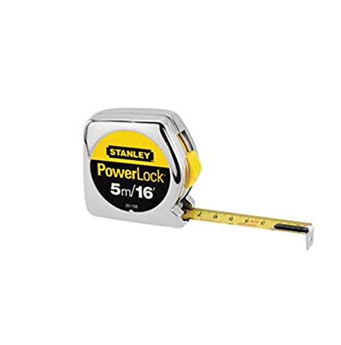 Stanley 33-158 Measuring Tape, 16 Ft L Blade, 3/4 Inch, 3 Pack - size: 4.88 m
