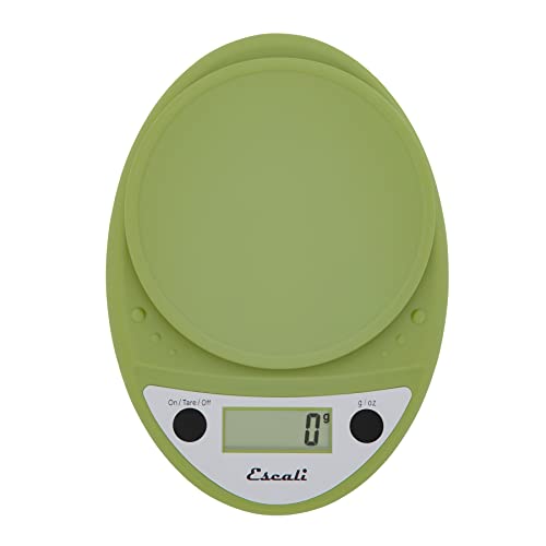 Escali Primo Digital Food Scale Multi-Functional Kitchen Scale and Baking Scale for Precise Weight Measuring and Portion Control, 8.5 x 6 x 1.5 inches, Tarragon Green - color: Tarragon Green