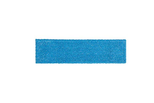 Rubbermaid Commercial Products 18 inch Adaptable Flat Mop Microfiber Pad, Blue, for Janitorial/Professional Cleaners and Light-Duty Cleaning/Mopping with Tab/Pocket Functions - size: Large
