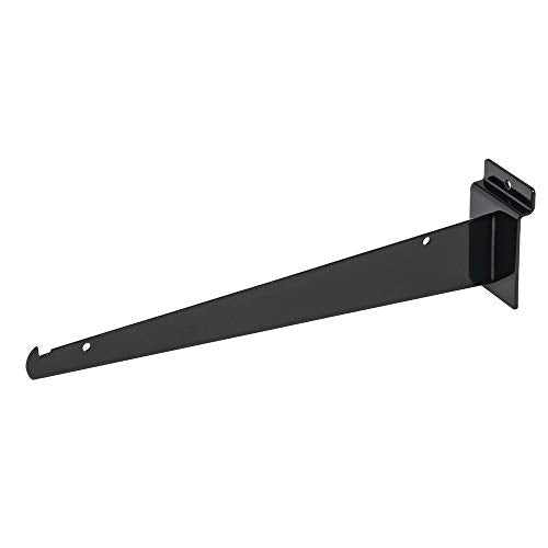 Slatwall Shelf Bracket 12" Black