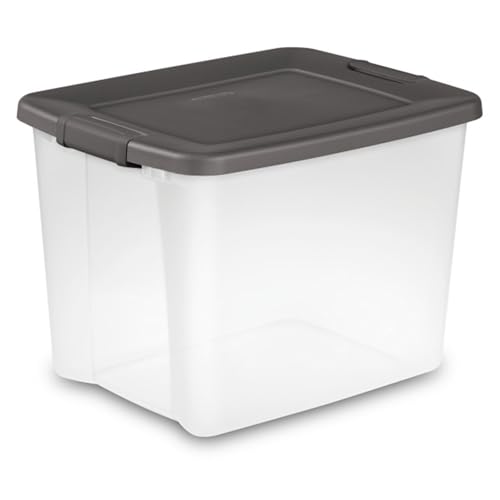 Sterilite 50 Qt ShelfTote, Clear Storage Bin with Latching Lid, 6 Pack - size: 50 quart/47 L, style: 6 Pack