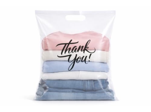 Infinite Pack Clear Plastic Bags With Handles, 100, 9x12 - color: Clear, size: 9" X 12", PACK OF 100