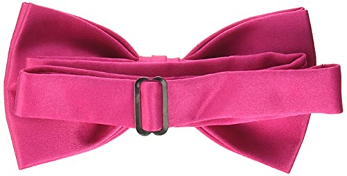 STACY ADAMS mens Satin Solid Bow TieBow Tie - color: Fuchsia