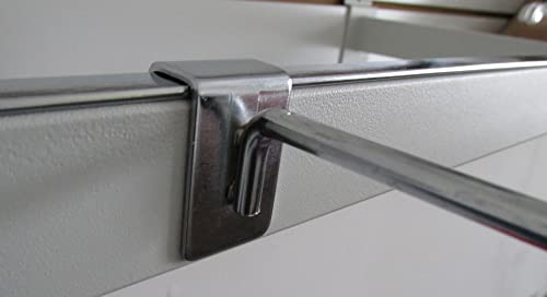 NAHANCO H9 9" Display Hooks for Rectangular Tubing, Chrome
