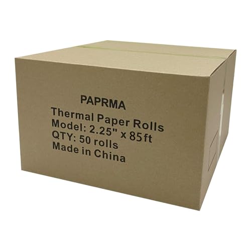 2 1/4'' x 85' Thermal Receipt Paper 150 Rolls, PAPRMA POS Paper Cash Register Paper Rolls, Thermal Paper for Square Terminal Credit Card Machine Verifone VX510 VX570 FD50 T4220 - size: 2 1/4" x 85ft, style: 150 Rolls