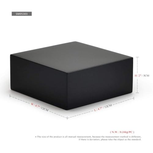 Oirlv Small Black Display Riser for Jewelry,Cute Trophy Base for Showcase - color: SM05303