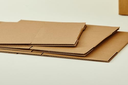 25 Packs Small Shipping Boxes 8X6X4 Inches, Kraft Corrugated Cardboard Boxes, For Small Business, Easy Assemble For Mailing, Moving, Packing And Storing - size: 8"x6"x4"