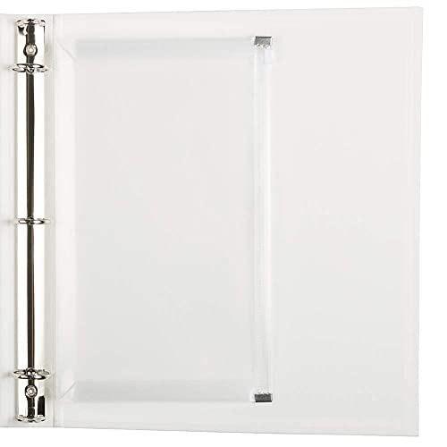 JAM PAPER Plastic 3 Hole Punch Binder Envelopes with Zip Closure - #10 Wallet Booklet - 6 x 9 1/2 - Clear - 12/Pack - color: Clear, size: 3 Hole Binder Pocket