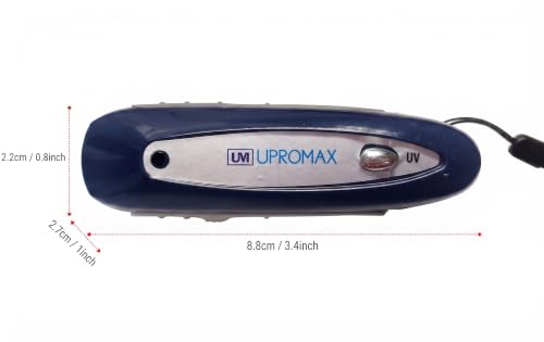 Mini 2-in-1 Counterfeit Money Bill Detector UV & Magnetic, 3.4in - color: Blue, size: Mini