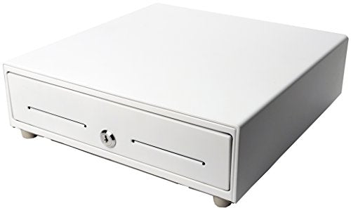 Star Micronics CD3-1313 4 Bill / 5 Coin Value Series Mini Cash Drawer with 2 Media Slots and Included Cable (13" x 13") - White - color: White