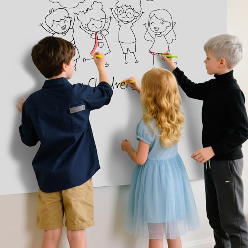 Magnetic Glass Whiteboard - Glass Dry Erase Board 48"x36" Large Frameless Glass Board for Walls Office School and Home, Gray - color: Gray, size: 48" x 36"