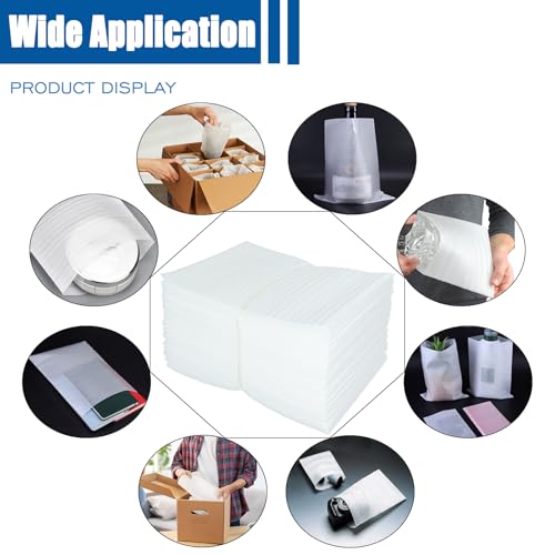 Cushion Foam Wrap Pouches for Moving(100 Pack 12"x14'') - size: 12"X 14" 100PCS