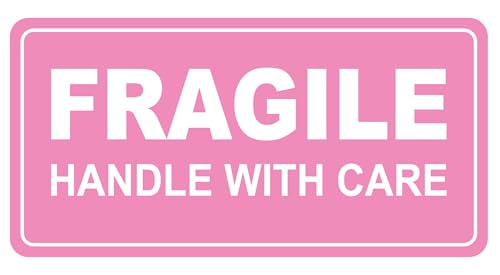 1x2 inch 300 PCS Fragile Handle with Care Stickers for Shipping