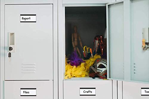Magnetic Shelf Label Data Card Holders - C Channel - Magnetic Strips with Protective Films - Labels for Shelf Organization - 1" x 3" (50)