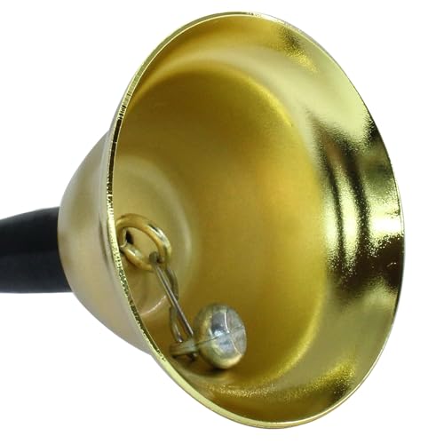 Loud Hand Bells, Gold, 2 Pack - color: Gold