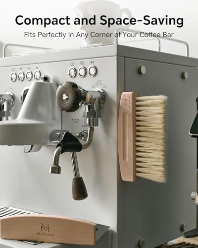 Coffee Brush & Dustpan Set, White - Small, Magnetic Snap-Together Storage - color: White, size: Upgraded