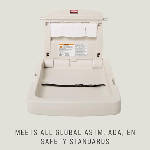 Rubbermaid Commercial FG781988LPLAT Vertical Baby Changing Station, Light Platinum