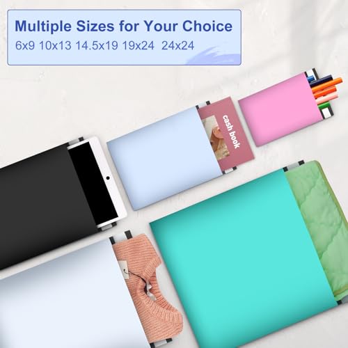 Poly Mailers 10x13 Inch 200 Pcs, Light Blue Shipping Bags, Mailing Envelopes with Self Seal Adhesive Strip, Waterproof and Tear-Proof Poly Bags for Non-Fragile Items - color: Light Blue, size: 10x13 200PC