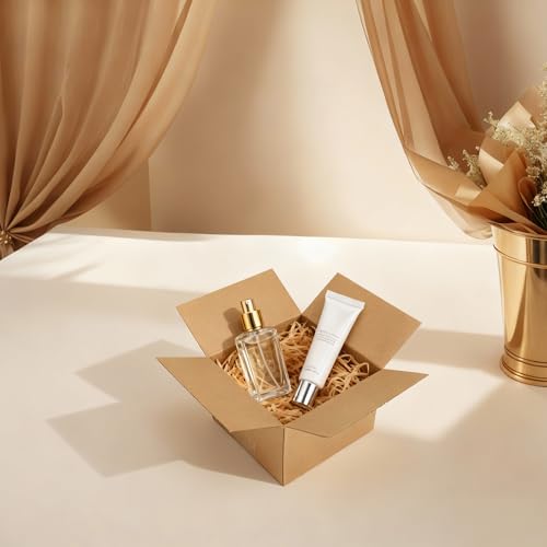 CRUGLA 40 Packs 6x6x4 Shipping Boxes, Brown Mailing Boxes - size: 6x6x4 Inch