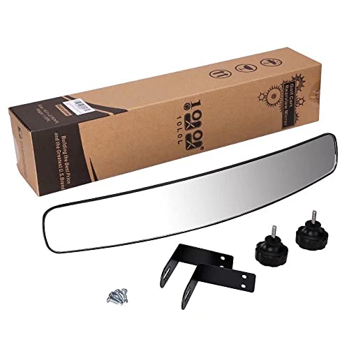 10L0L Golf Cart Mirror Rear View Extra Wide 180 Degree Panoramic for Yamaha EZGO Club Car and Others - style: Classic
