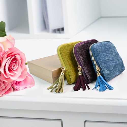 Portable Ring Keychain Holder - Jewelry Holder - color: Peacock Blue