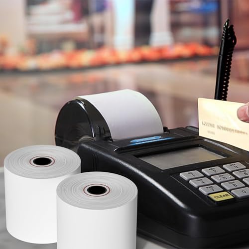 MPRT 50 Rolls 2 1/4" x 50' Thermal Paper, BPA Free Receipt Paper, 58mm Thermal Receipt Paper for Cash Register POS Printer Square Terminal Credit Card Machine - size: 2 1/4" x 50' | 50 Rolls