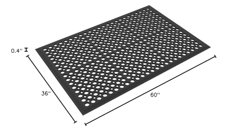 Envelor Anti Fatigue Bar Mat, Non Slip Kitchen Floor Door Mat, 36 x 60 in - size: 36"L x 60"W x 0.4"Th
