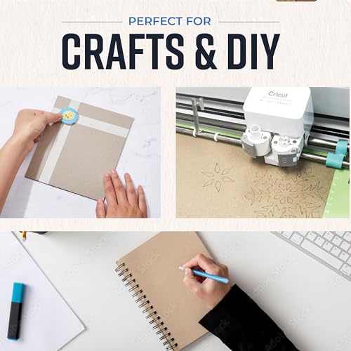 Bryco Goods Chipboard Sheets 8.5" x 11" - 100 Sheets, 22-Point, Made in USA