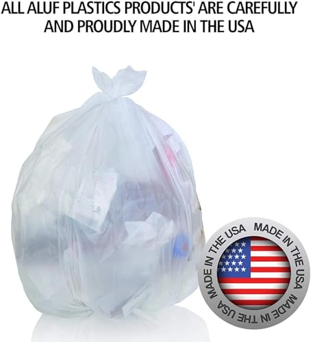 Aluf Plastics 40-45 Gal Trash Bags, 16 Micron (EQ.), 250 Count