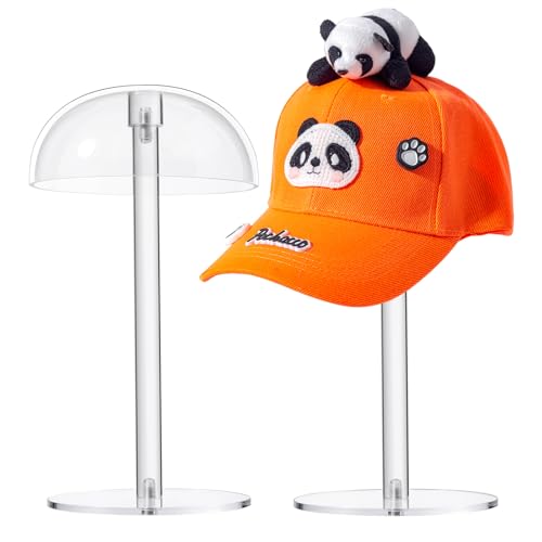 JUESHA Small-Sized Clear Acrylic Hat Display Stand for Kids - size: Small