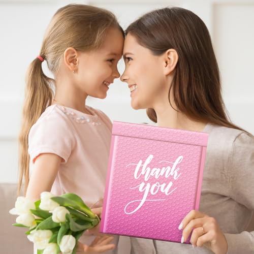 Fuxury 40 Pack Thick Bubble Mailers 8.5x12 Gradient Pink Bubble Envelopes - color: Gradient Pink, size: 8.5x12" 40PC