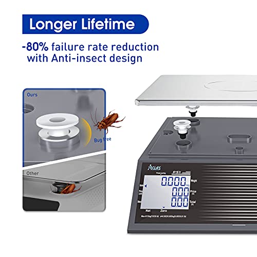 NTEP Certified Price Computing Scale 60lbs Legal for Trade RS-232 Port to POS/ECR Commercial Retail Scale for Food, Meat, Deli, Fruit, Lb/Oz/Kg Switchable - size: 60 lb, RS232