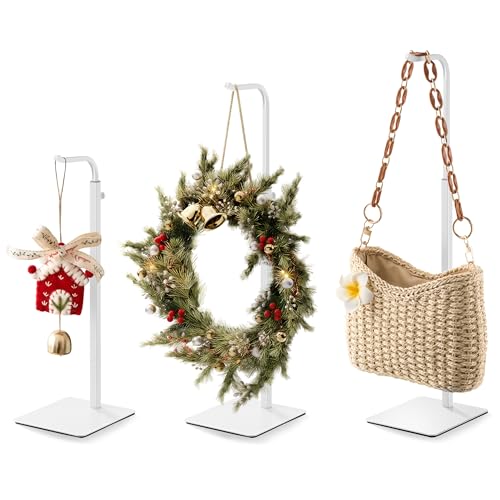 pickpiff 3-Pack Adjustable Table Banner Stands & Purse Holders, White - color: White, size: 3 Pack