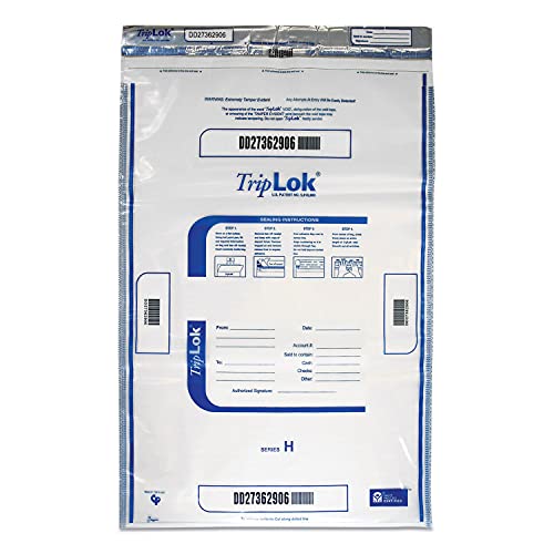 Deposit Bag, Plastic, 4 Mil, 20 X 28, Clear, 50/Pack