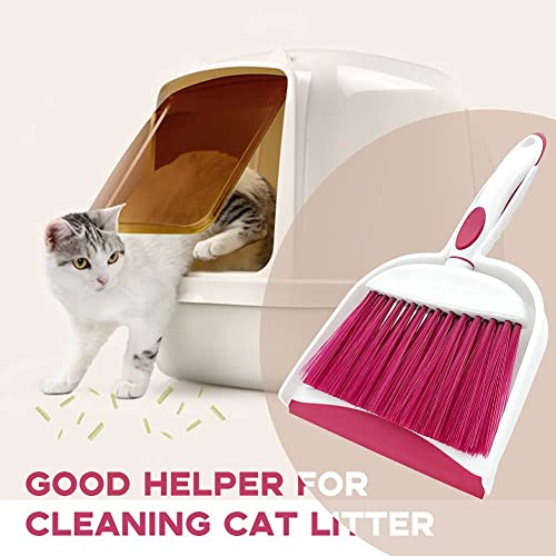Small Broom and Dustpan Set, Small Dustpan and Brush Set, Mini Dust pan and Brush, Hand Broom and dust pan, Mini dustpans are Ideal for Cleaning Little Areas Like desks, Kitchens, pet Rooms. (3 Set) - size: 3pcs