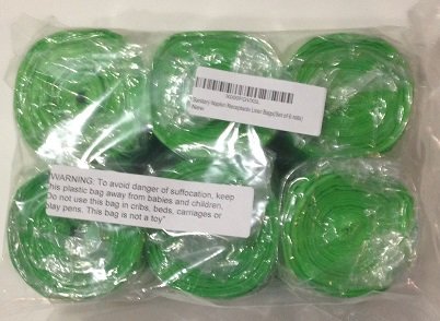 Sanitary Napkin Receptacle Liner Bags(Set of 6 rolls)