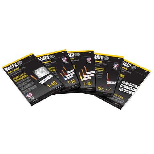 Klein Tools 56251 Wire Marker Book, 120/240V 3 Phase 1-48 - size: 1 Count (Pack of 1), style: 120/240V