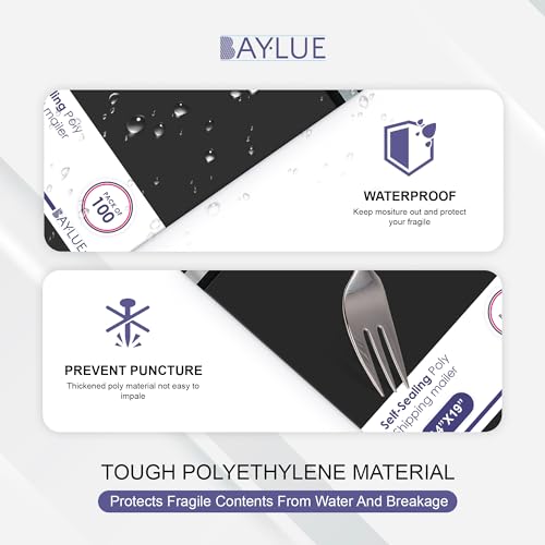 Black Poly Mailers 9x12, Self Seal Shipping & Mailing Bags, 1000 Pack Bulk - color: Black, size: 9"x12" / 1000 Pack