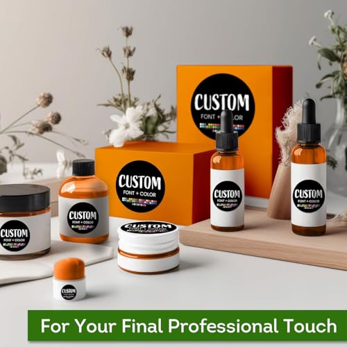 Custom Stickers for Weddings, Birthdays & Businesses - Personalized Labels with Your Logo - Waterproof, Fade and Heat Resistant - Pack of 100-1000(Custom Image, 1 Inch) - color: Custom Image, size: very small 1 inch