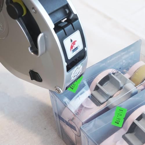 Motex 1 Blank Line Labels - 10,000 Green Blank Price and Date Gun Labels with 1 Ink Roll, Fits MX-5500 and Perco 1 Line Price and Date Guns - color: Green, size: 10 Rolls + 1 Ink